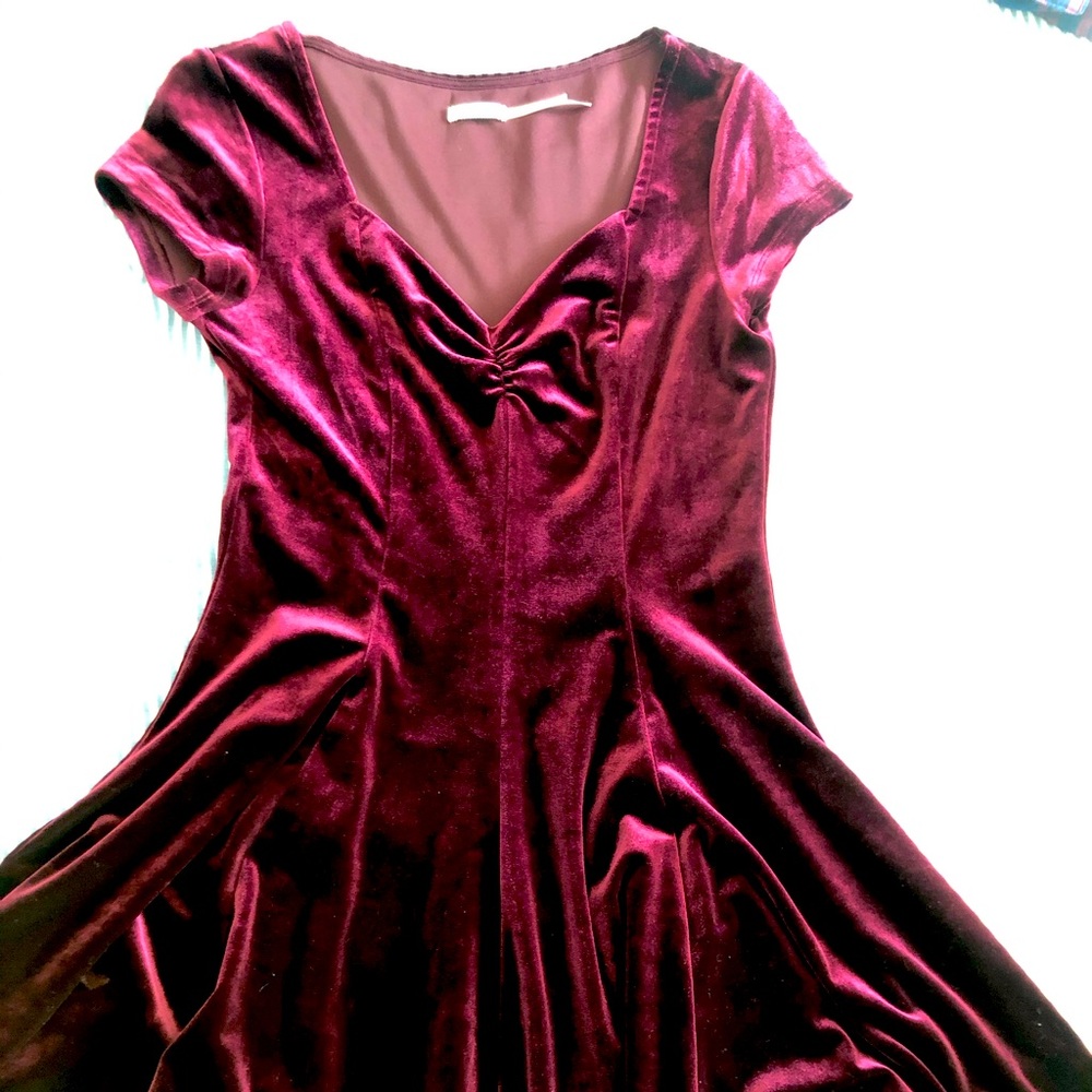 Velvet mini dress
